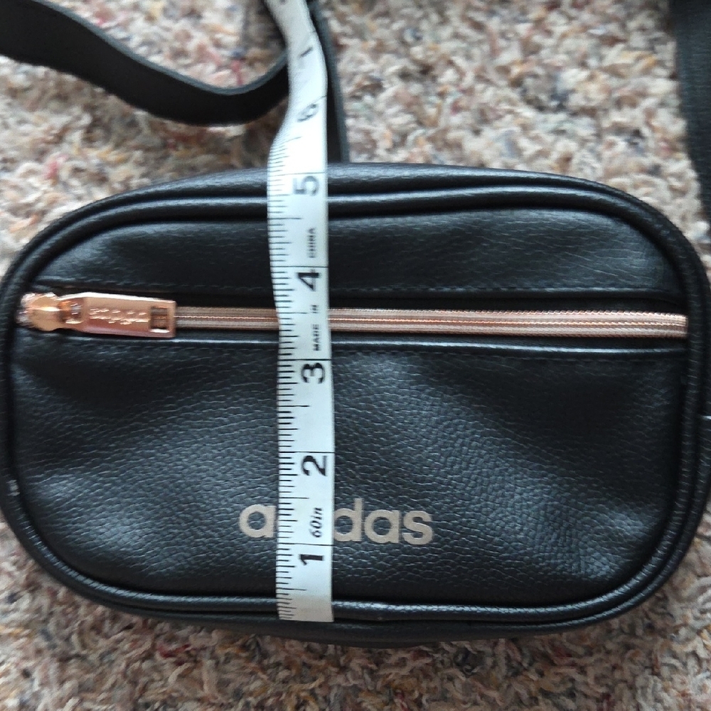 Adidas Black Leather Crossbody Bag - Picture 6 of 7